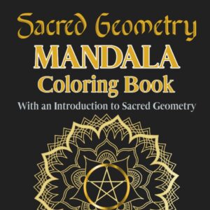 Book Cover: Sacred Geometry Mandala Coloring Book